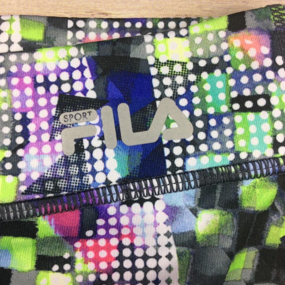 Fila Sport Running MultiColor Geometric Leggings - Picture 4 of 8